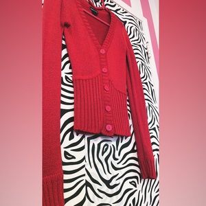 Wet Seal Red cardigan 🌹